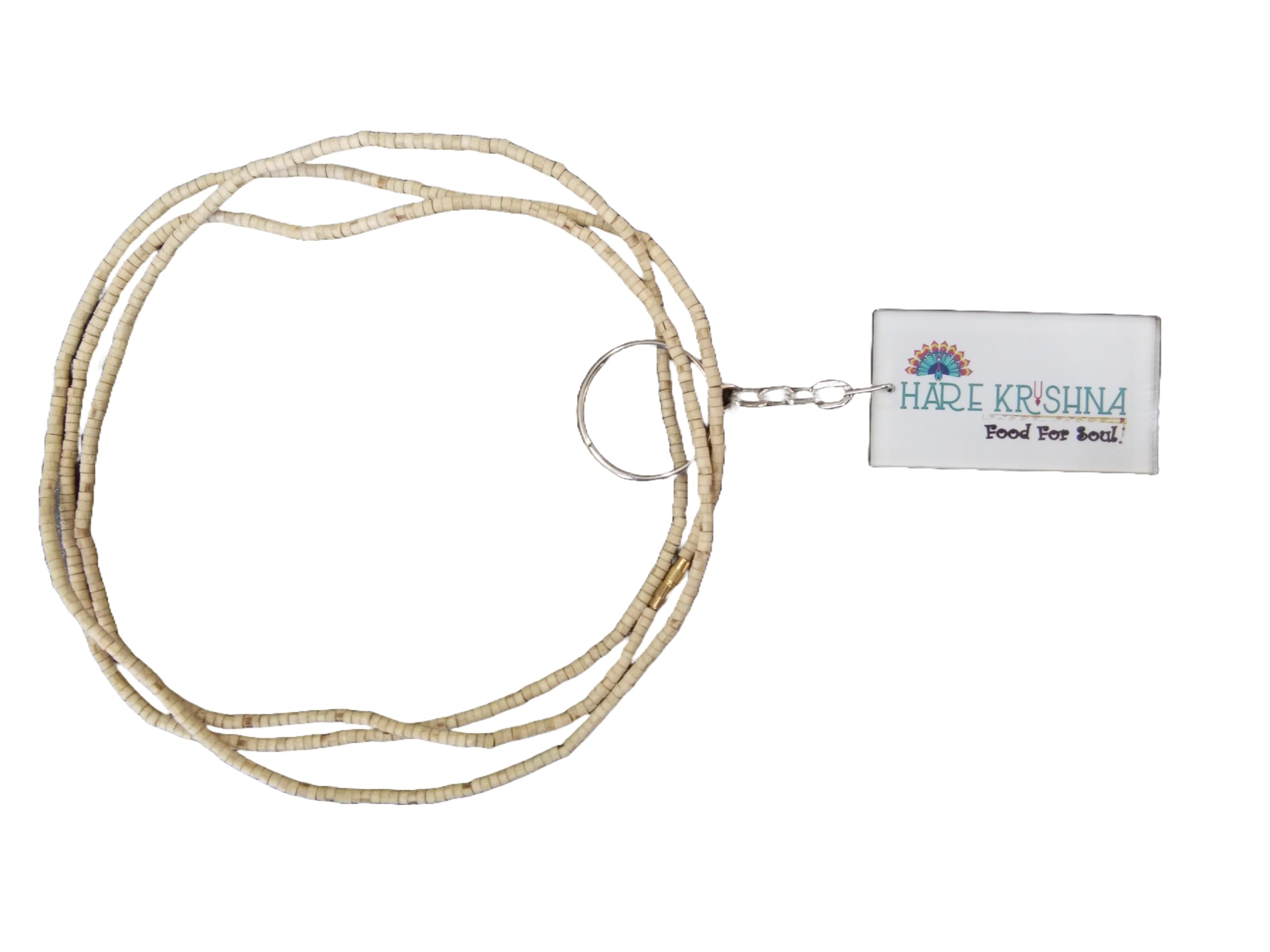 Hare Krishna Food For Soul Iskcon Tulsi Kanthi 3 Round Tulsi Mala - Holy Basil Mala for Men & Women-image-19