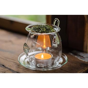 茶和家 茶香炉 耐熱ガラス製 （キャンドル一個付）