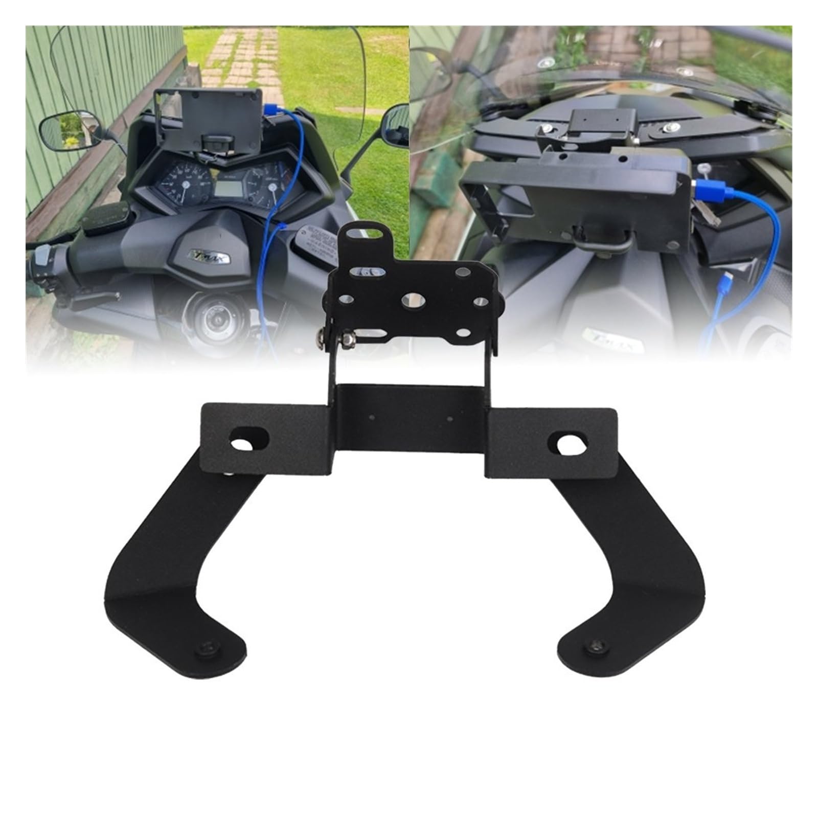 Soporte Navegación GPS para Motocicleta Soporte para Teléfono Móvil De Motocicleta Soporte De Placa De Navegación GPS para para TMAX 530 2012 2013 2014 2015 2016