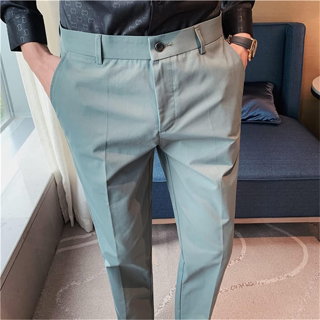 Men's Pants Stretch Trousers Men Business Casual Wear Formal Suit