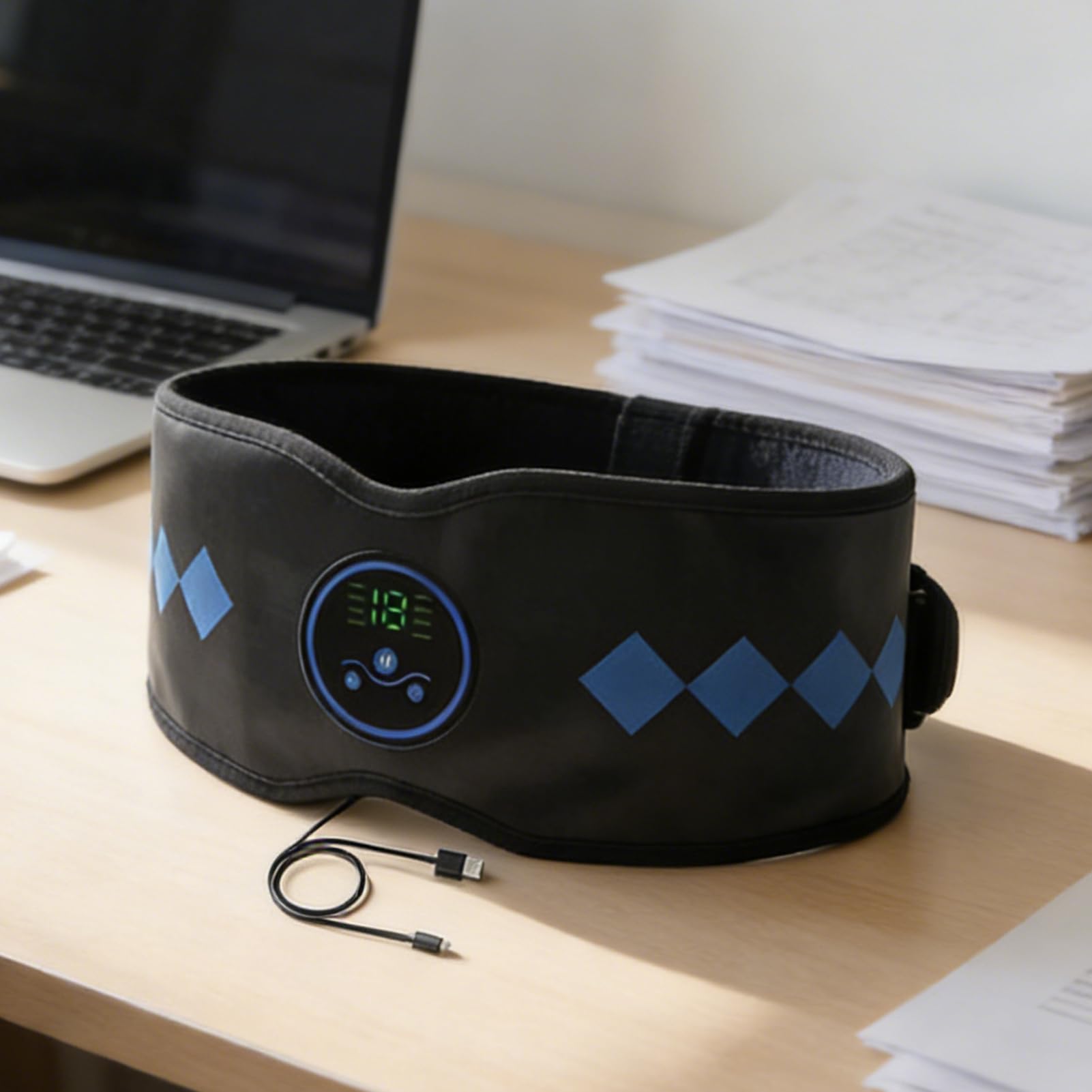 Massaggiatore Addominale 19 Livelli Intelligente Ricaricabile USB Per il