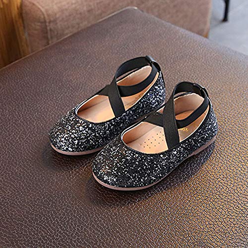 Toddler Girls Dress Glitter Princess Ballet Flat Little/Big Kids Mary Jane Ballerina Party Wedding Shoes2