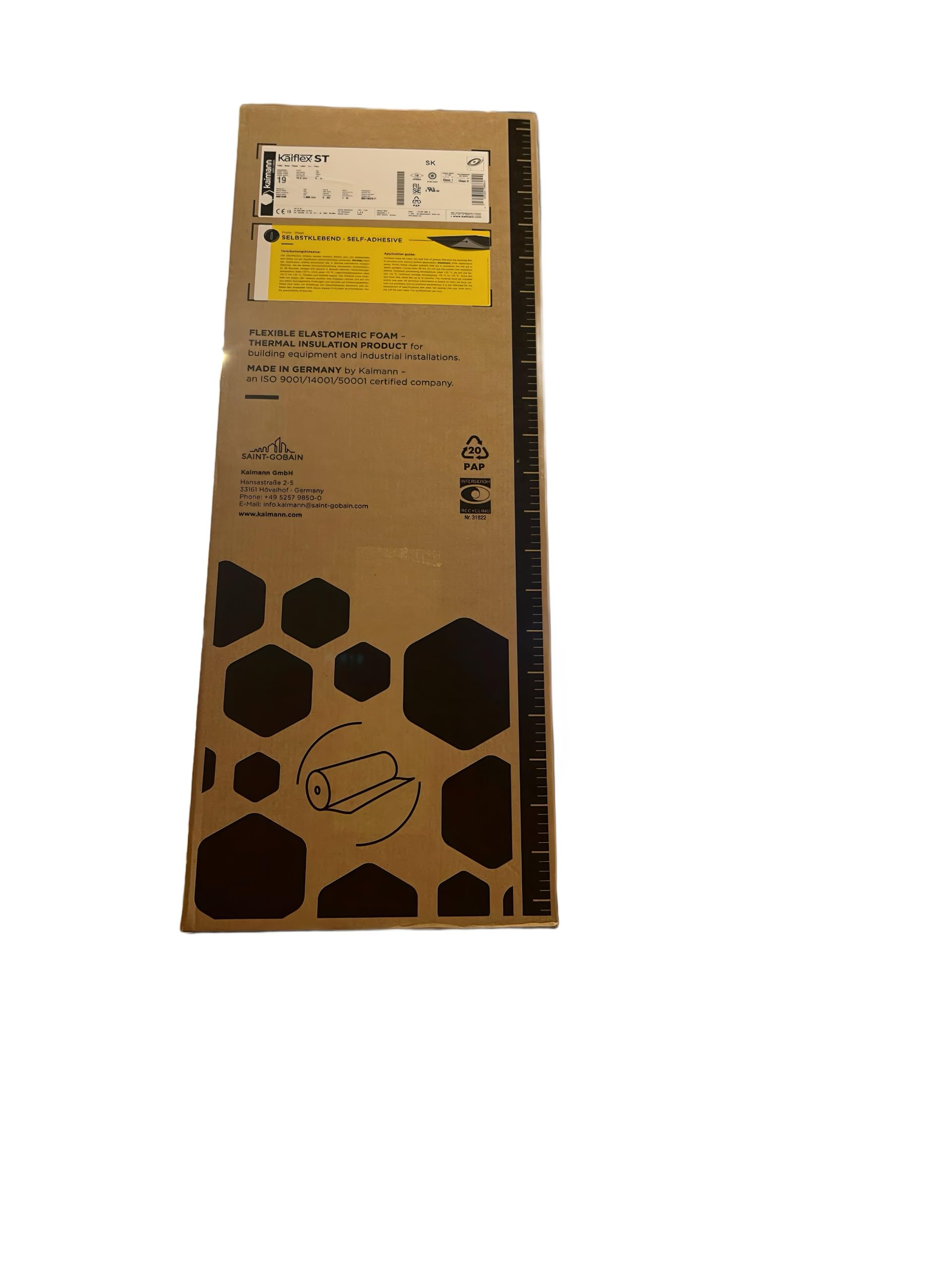 Placa KAIFLEX ST 19 mm autoadhesiva (SK) – Aislamiento para autocaravana, furgoneta, aislamiento para autocaravana, equipamiento para autocaravana