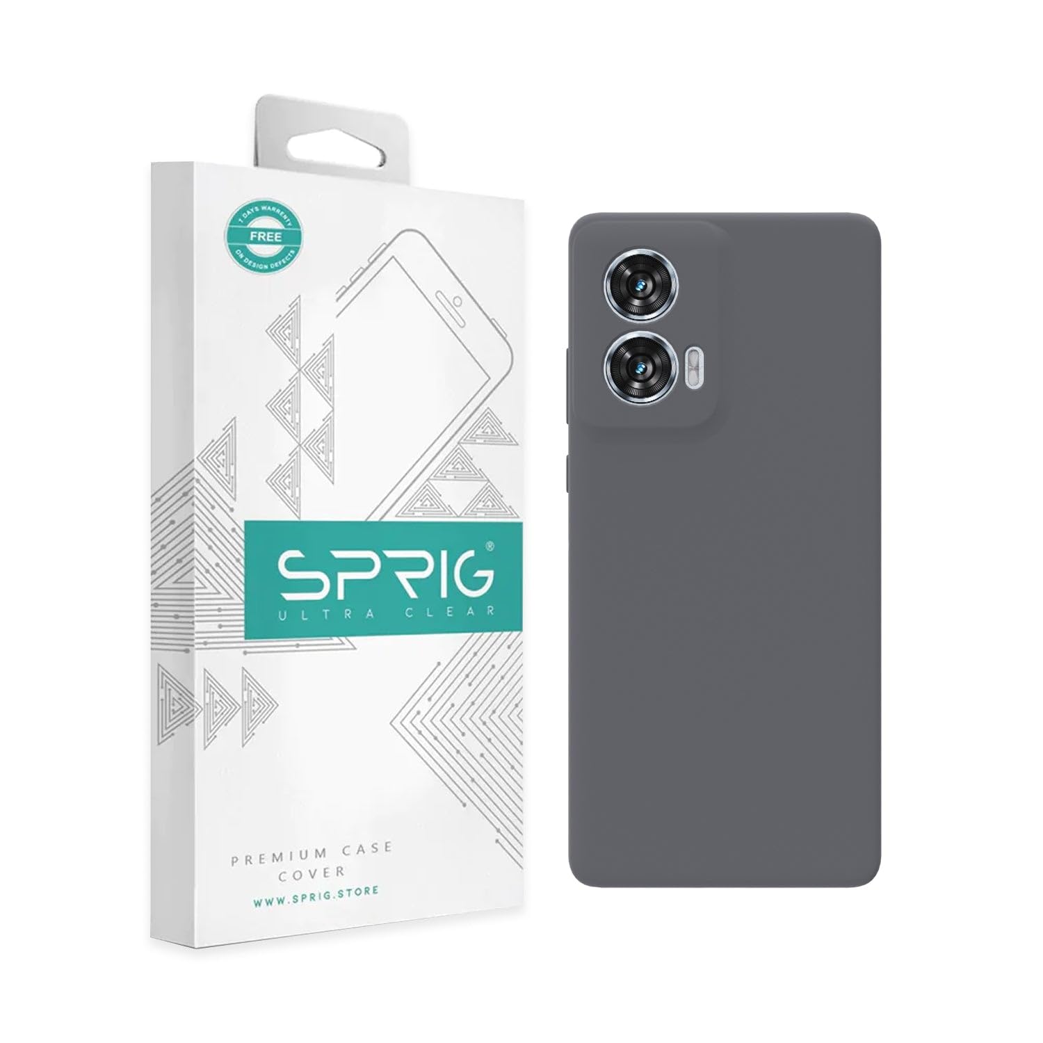 SPRIG Compatible with Moto Edge 50 Fusion Liquid Silicone Premium Back Cover Drop Tested Shock Proof Mobile Case for Men,Women,Boys and Girls with Camera Protection (Dark Grey) (B0DDKYQVCJ) Amazon Price History, Amazon Price Tracker