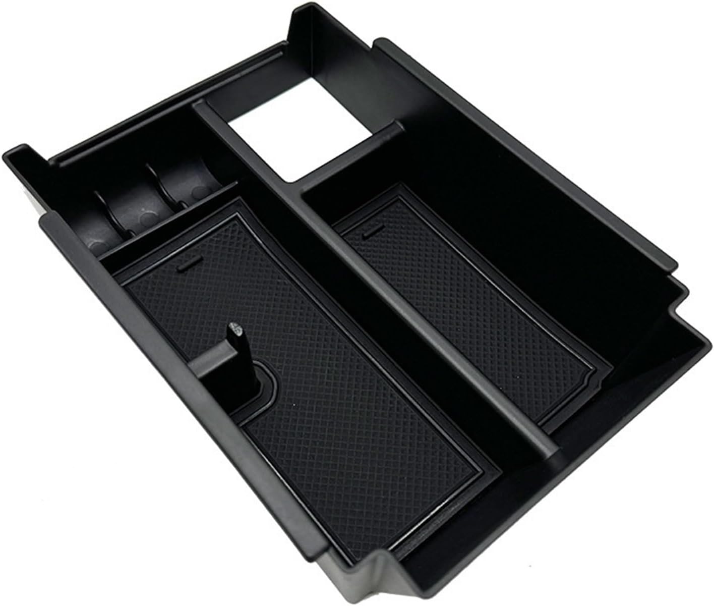 Car Glove Box Organizer Fit for Subaru WRX Armrest Box Storage Box Central Control Armrest Storage Box Accessories Compact(Rubbercushion[Orange])