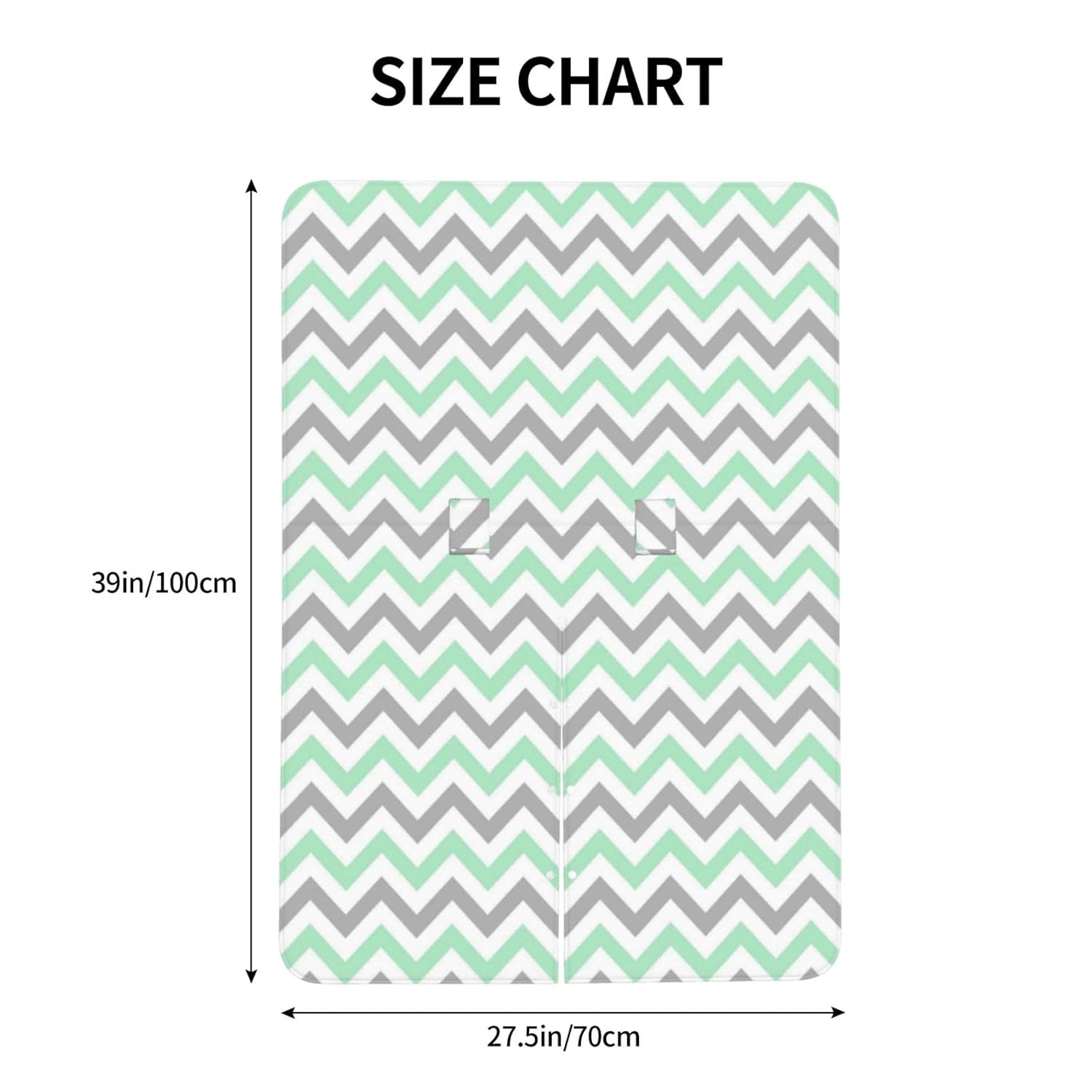 Green White for Light Mint Gray Chevron Pattern Baner Birthday Dpi Baby Car Seat Cover & Breastfeeding Nursing Cover - Breathable Stretch Fabric Multi-Use