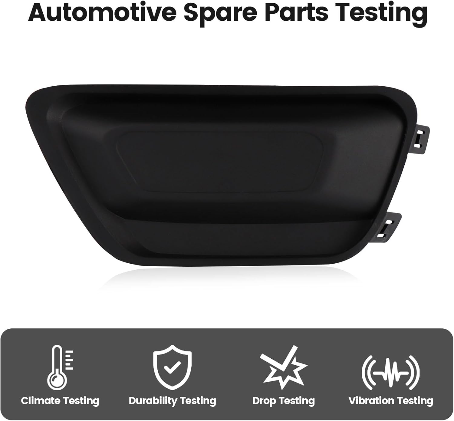 iKer Front Fog Light Cover Compatible with Chevrolet Colorado 2015-2020 Fog Lamp Cover Driver Side Left Hand Replace:GM1038183 22891702