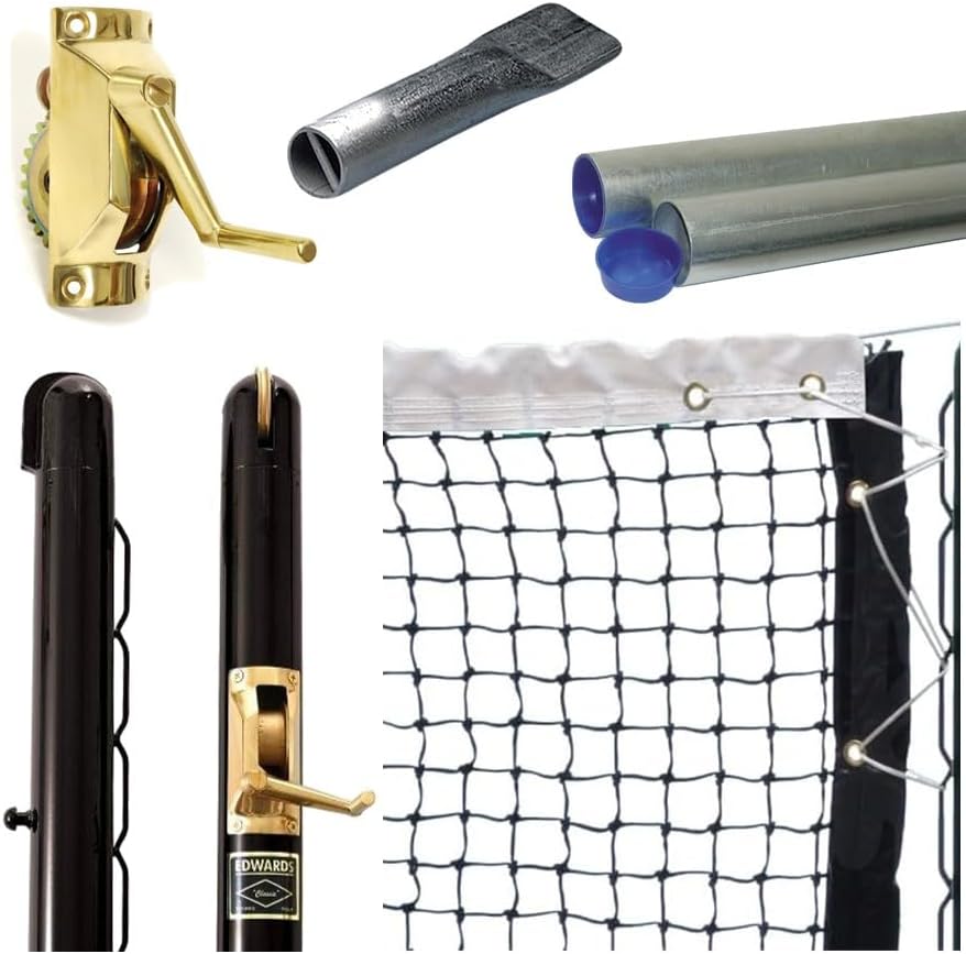 MacGregor 42' 2.5mm Varsity 300 Tennis Net – Optional Seasonal Court Maintenance Kit