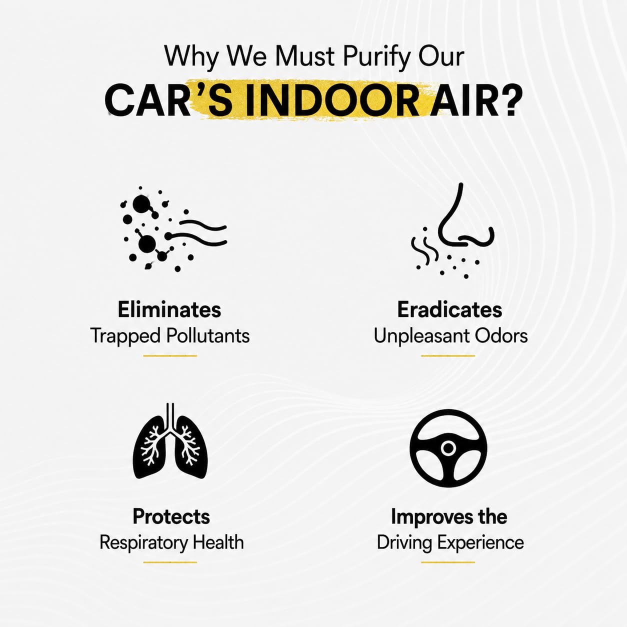 FIND AIR Non electric Car air purifier. (Grape Purple)