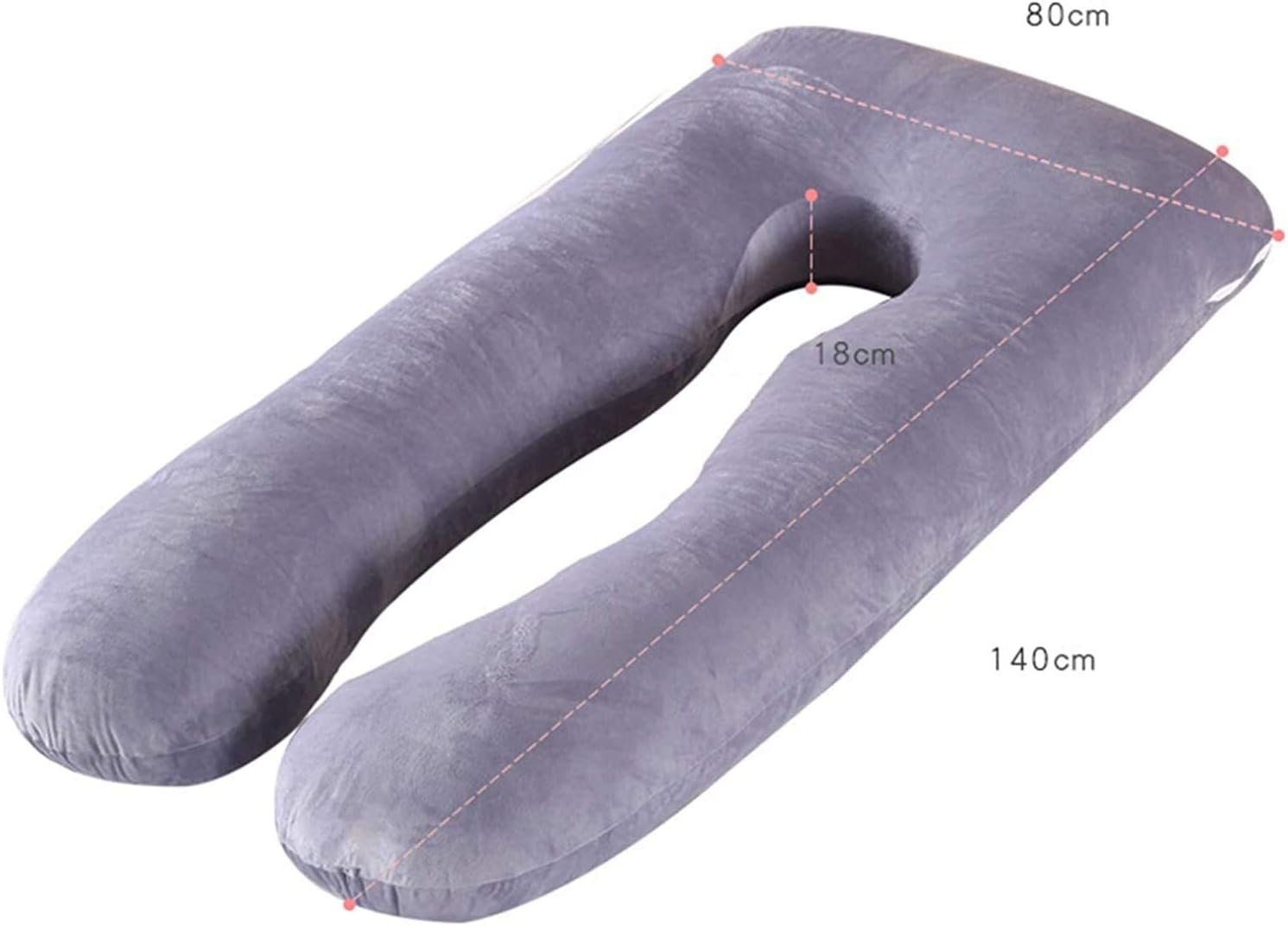IOCCIOBB Pregnancy Pillow,100% Cotton U-Shaped Maternity Pillow, Maternity Pillow,Include Cotton Pillow Cover, Detachable Washable, Body Support Pillow, Relieve Muscle Soreness (Color : 25)