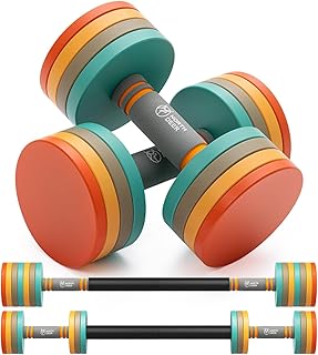 Northdeer Dumbbell Barbell Set 10kg Pair,2.5kg 3kg 5kg 5.5kg 7.5kg 8kg 10kg Adjustable