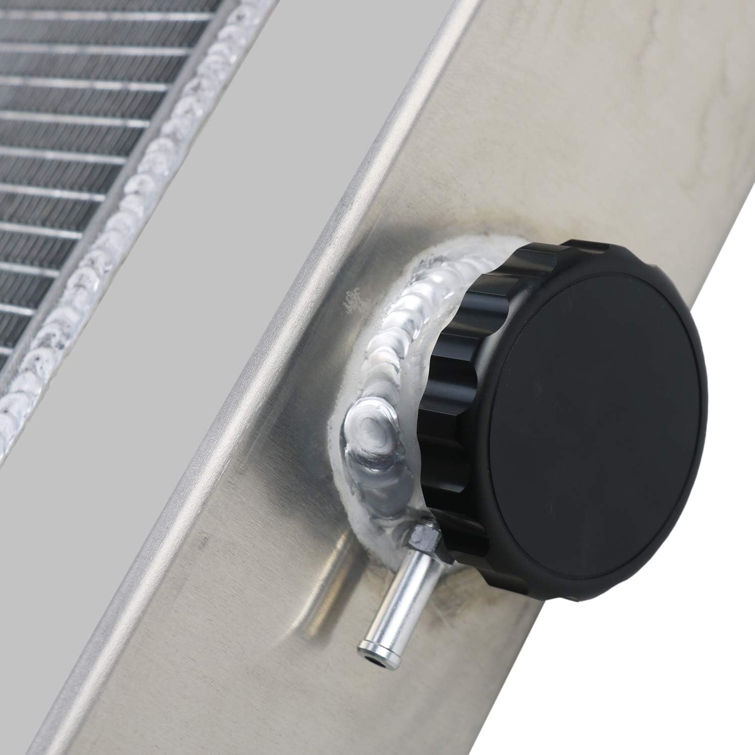 ALLOYWORKS 3 Row Full Aluminum Radiator For 1970-1979 Dodge B/D100 200 300 CB300 W150 Pickup Ramcharger/Plymouth PB200 PB300 Truck V8