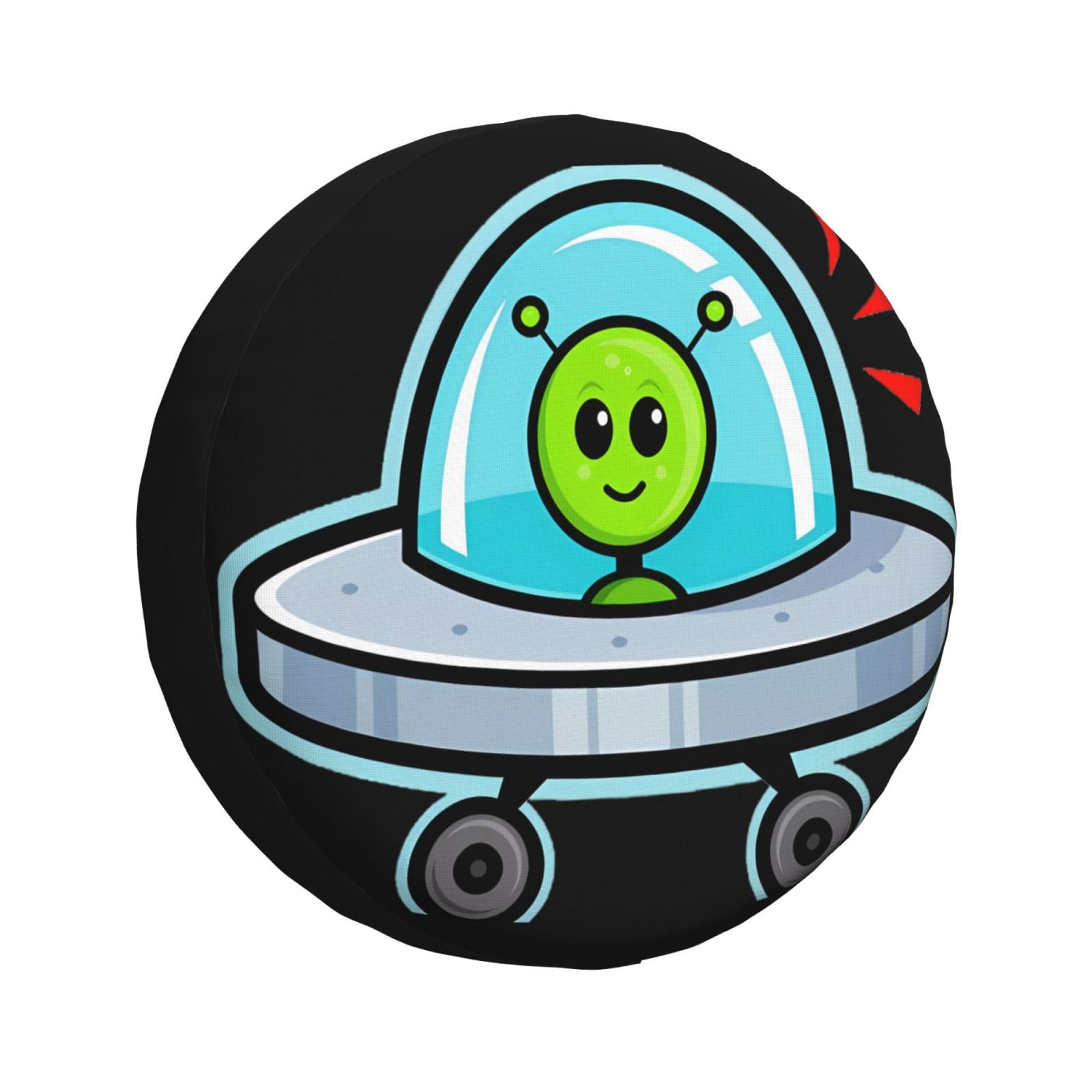 Alien Spare Tire Cover - 16 Inch, Windproof Rainproof, Fits SUV Truck RV Trailer - View #3