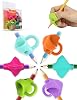 firesara Pencil Grips, Breakthrough Design Writing Correction Device Handwriting Aid Pencil Grip for Kids Children Adults Special Needs Righties or Lefties 4PCS