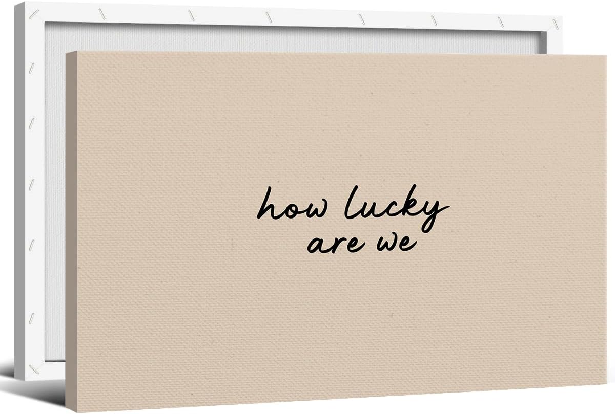 I See London I See France Canvas Wall Art, Funny Quotes Bathroom Horizontal Poster, Black and Beige Hand Drawn Typography Print, Modern Restroom Guest Room Wall Decor 16x24in Framed