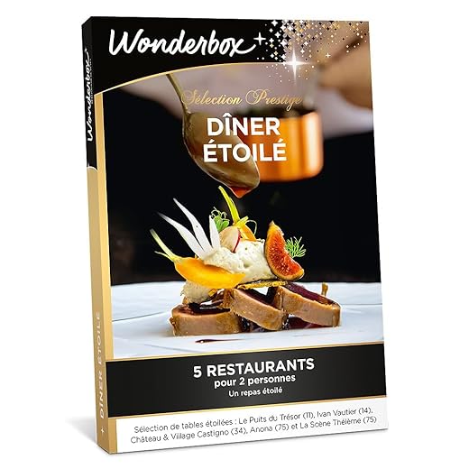 Coffret Cadeau Wonderbox Dîner Étoilé - Repas D'excellence