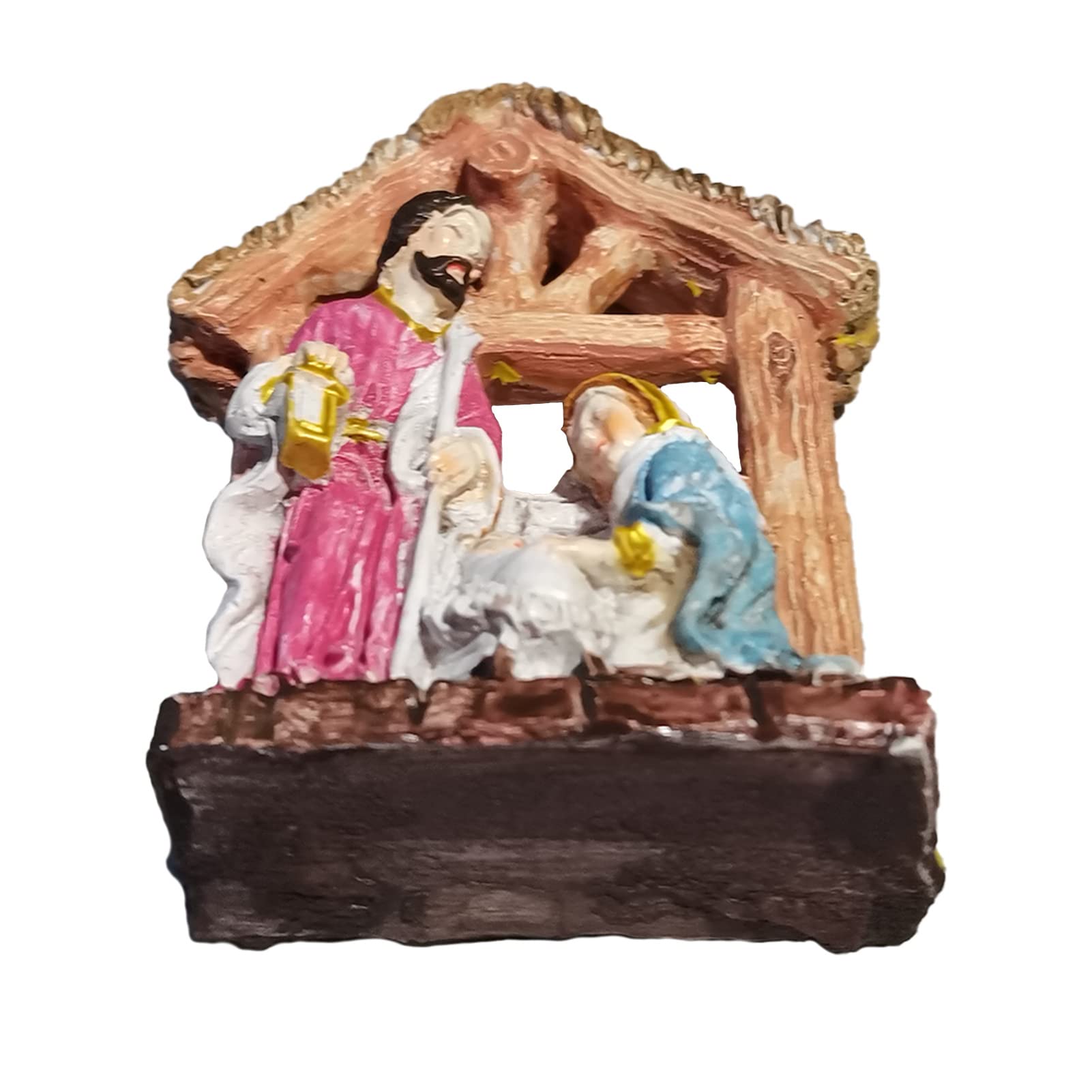 Ensemble De Nativité En Résine - Figurines Réalistes 2-6 Cm, Décoration Traditionnelle De Noël