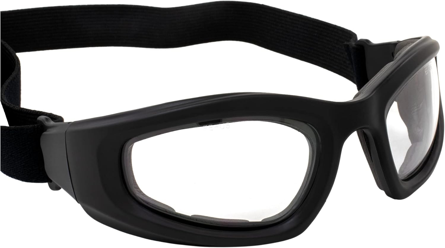 Epoch Eyewear Motorcycle Goggles Padded Riding Goggles 2 Pair Black Frame Smoke and Clear Lens - Image 8