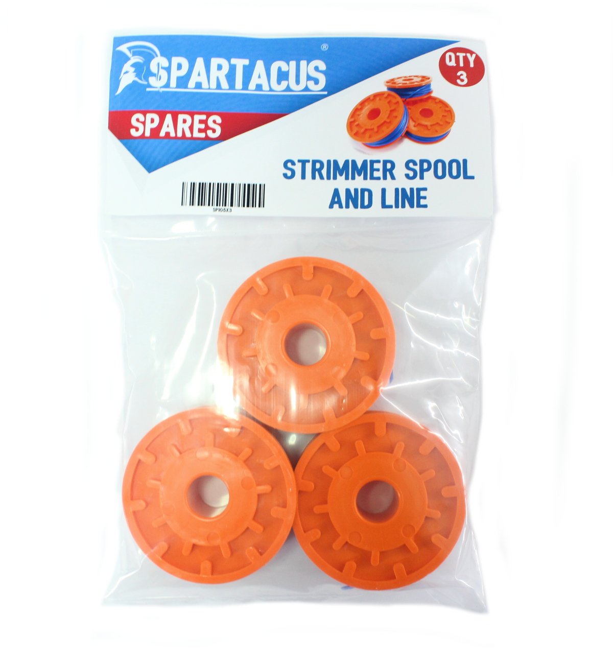 Spartacus 3X Spool & Line Fits 'Multi Trim 200/250 / ' Multitrim MET250 Strimmers