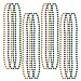 Mardi Gras Small Round Beads (asstd gold, green, purple)    (12/Card)