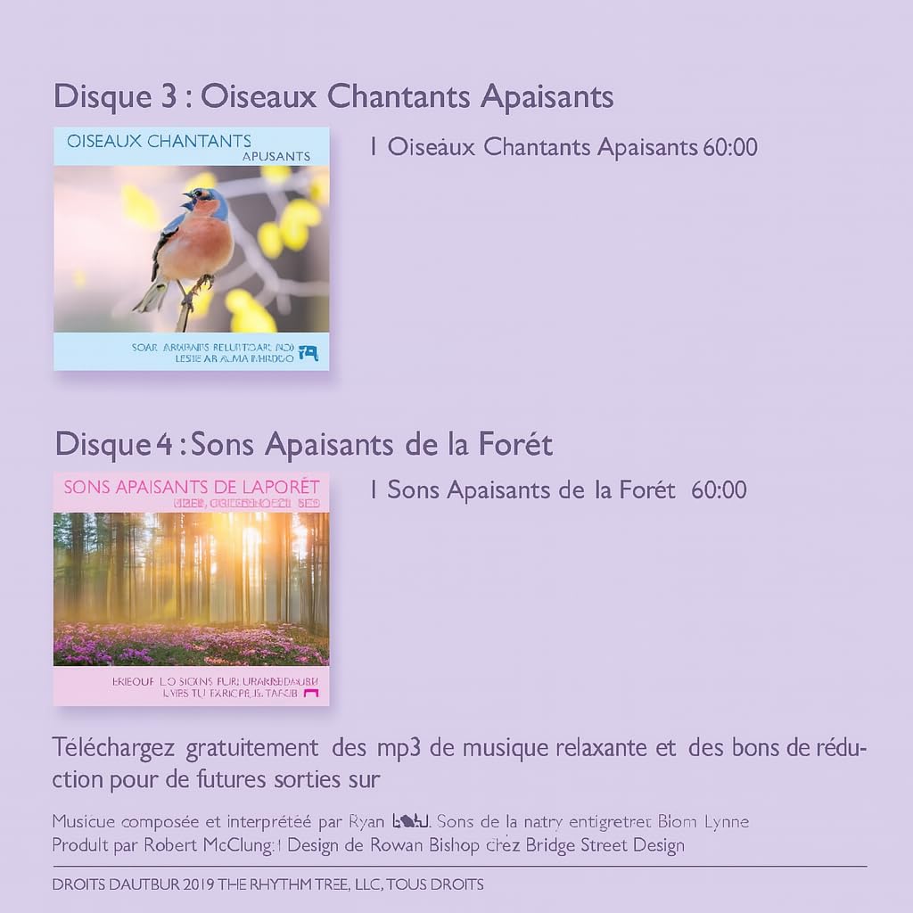 Coffret 4 Albums Sons Nature Relaxation Méditation Sommeil