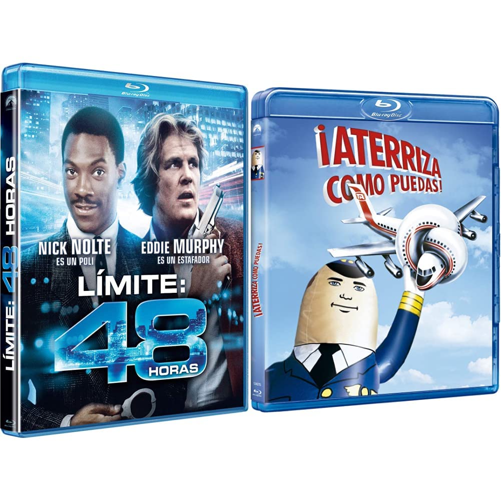 Límite 48 horas Blu-ray y Aterriza como puedas pack de cine de acción y comedia