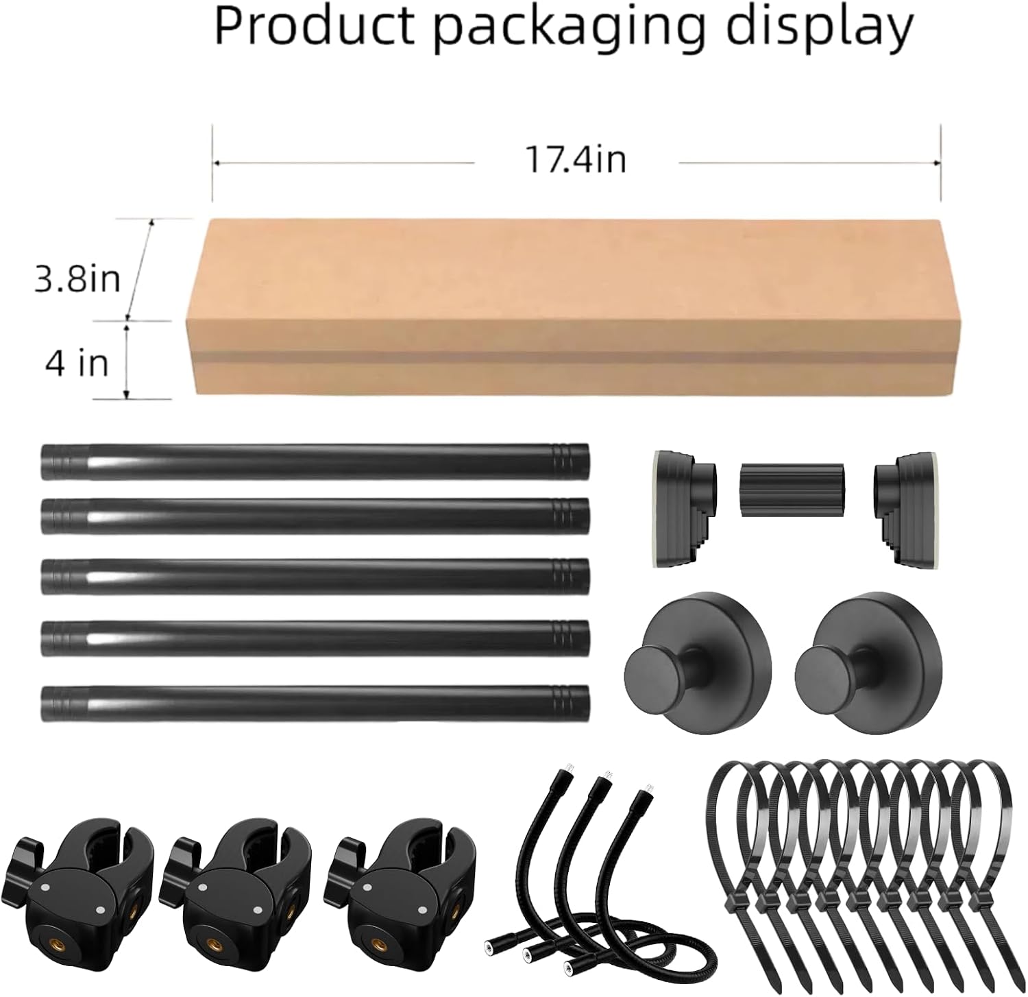 Adjustable Garland Hanger for Door Frame, Tool-Free Installation in Seconds, No Marks or Residue, Fits 32"–80" Doors Perfect for Wreaths, String Lights & All Holiday Decor