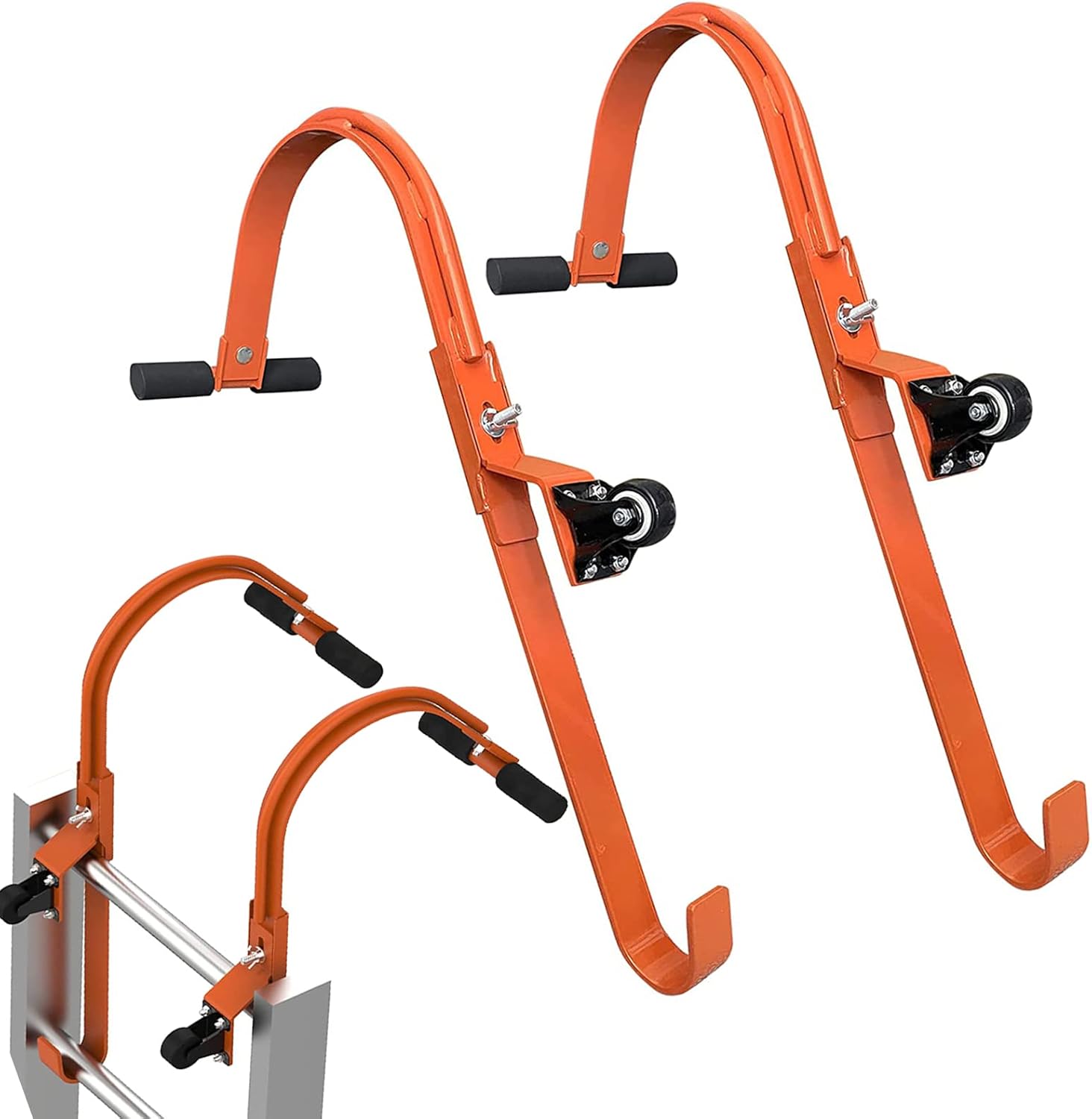 【2Pack】 Ladder Stabilizer, Ladder Roof Hook, Ladder Accessory with