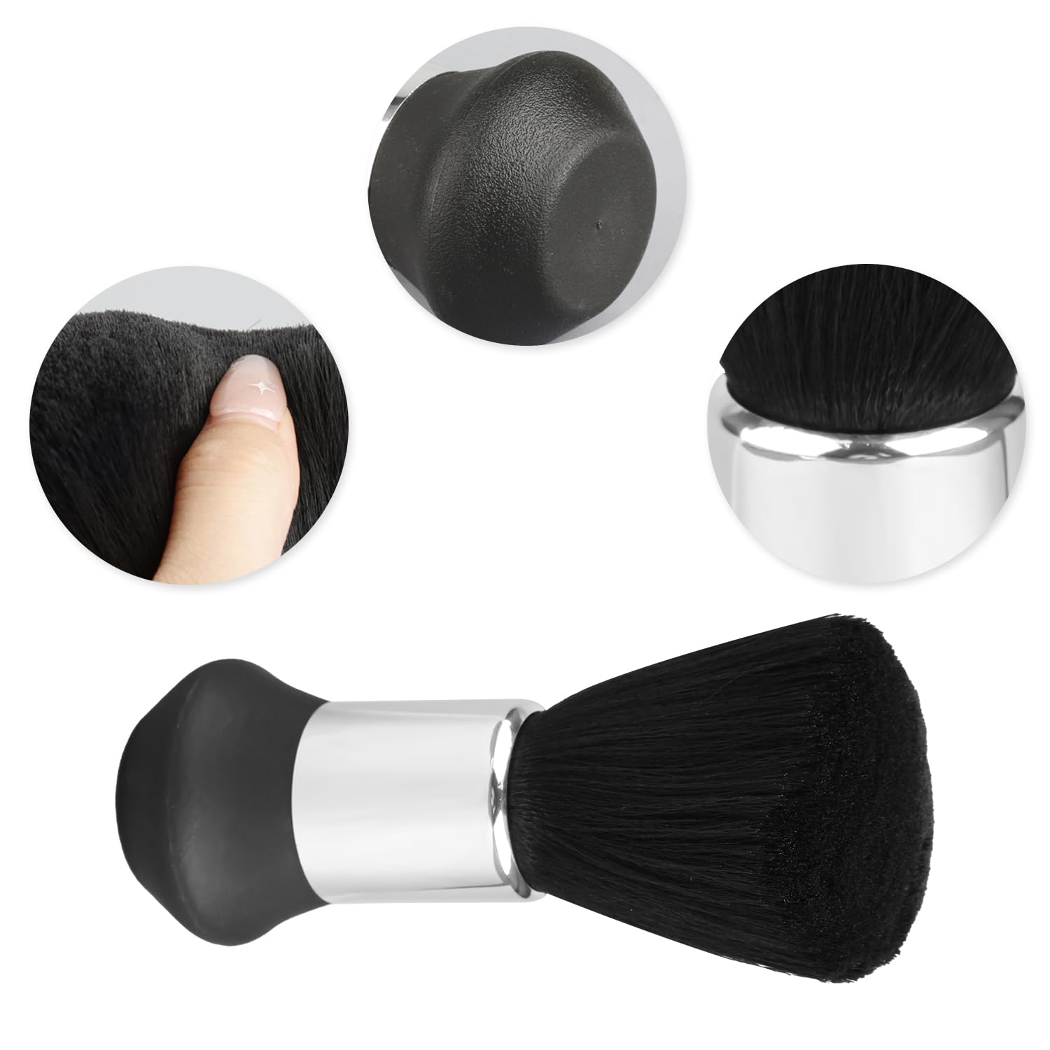 Rumyve Neck Duster Brush,Professional Hair Cutting Brush,Barber Hair Cleaning Brush Neck Duster Tool,for Hairdressers and Barbers - Image 3