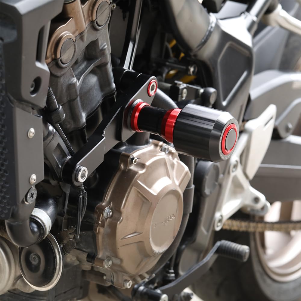 Super Vici Motorrad Sturzpads Rahmen Slider - Für Honda CB650R 2019-2024 (Rot)