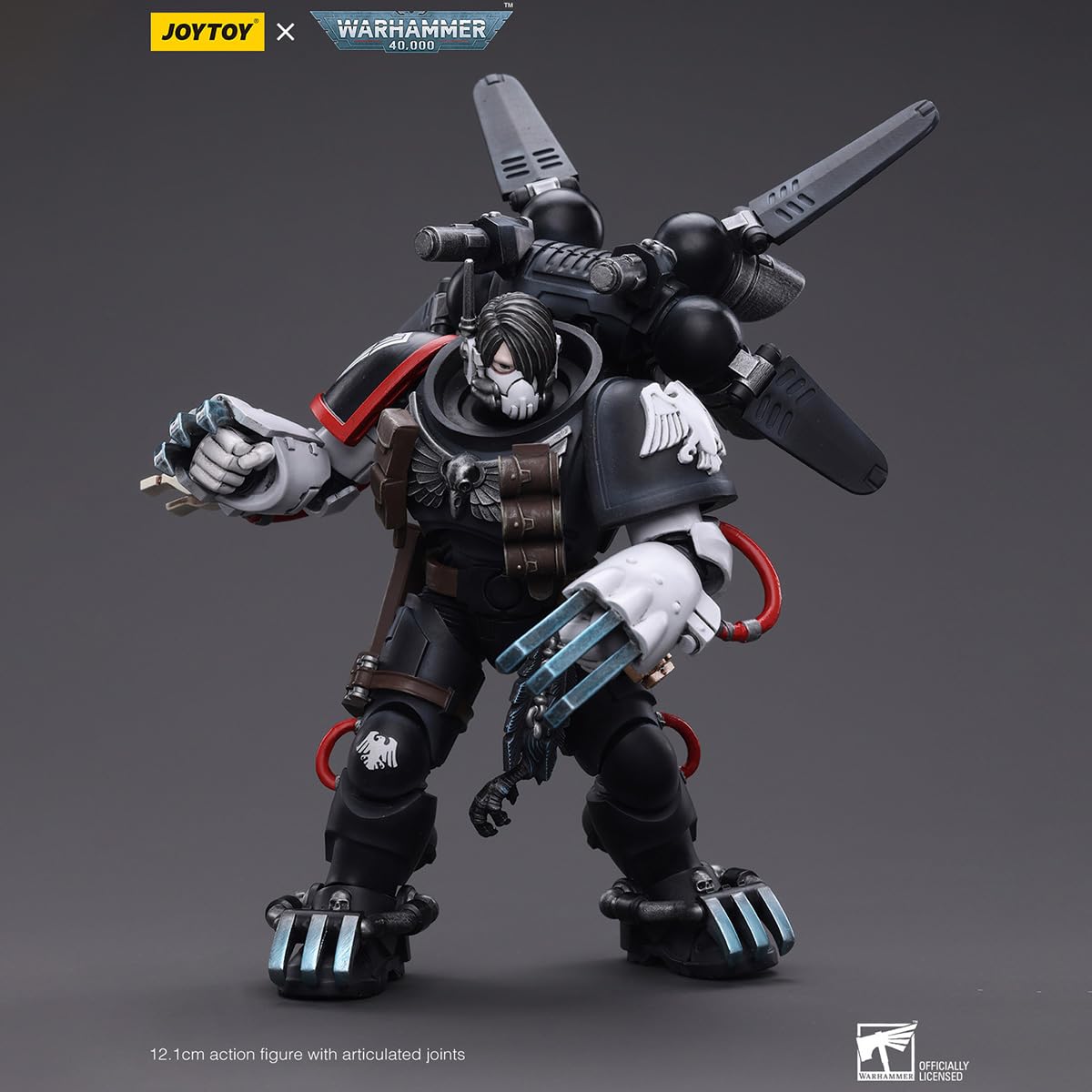 HiPlay JOYTOY Warhammer 40K Raven Guard Chapter Master Kayvaan Shrike (JT6427) Action figure in scala 1/18
