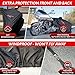 Badass Moto Ultimate Motorcycle Cover Waterproof Outdoor, Heavy Duty Motorcycle Cover for Harleys - Motorcycle Sun Cover, Fits Harley Davidson Motorcycle Covers, Street or Sportbike Cover - Medium