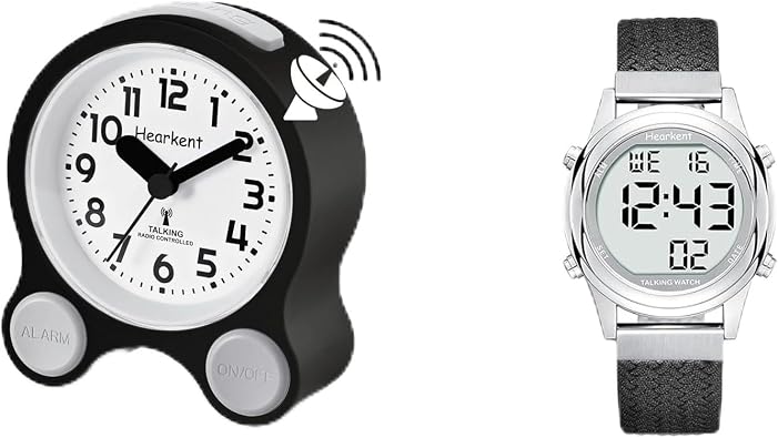 Hearkent Atomic Talking Clock & Atomic Digital Talking Watch