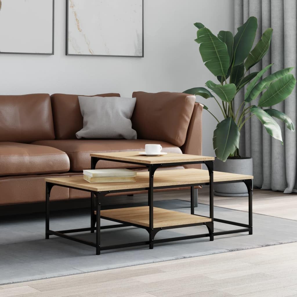 Table basse moderne gain de place avec tiroir et étagère pour petit salon