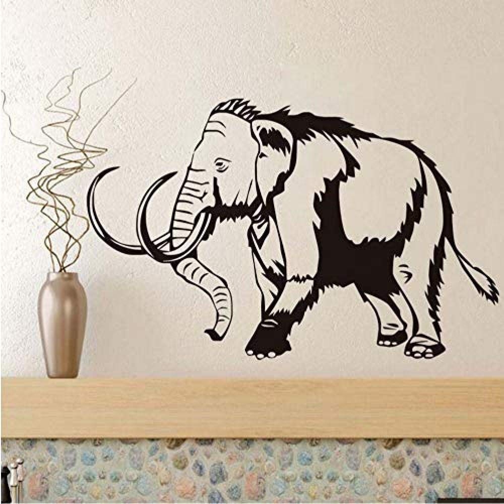 Wall Stickers & Murals Original Mammuthus Primigenius Wall Stickers Children's Room Decoration Elephant Vinyl Detachable Wall Decals Home Decoration 68x42cm