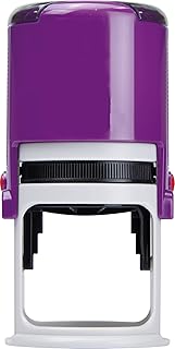 Georgia Notary Stamp | Round Self Inking Unit - R-542 with Unique Body (Purple)