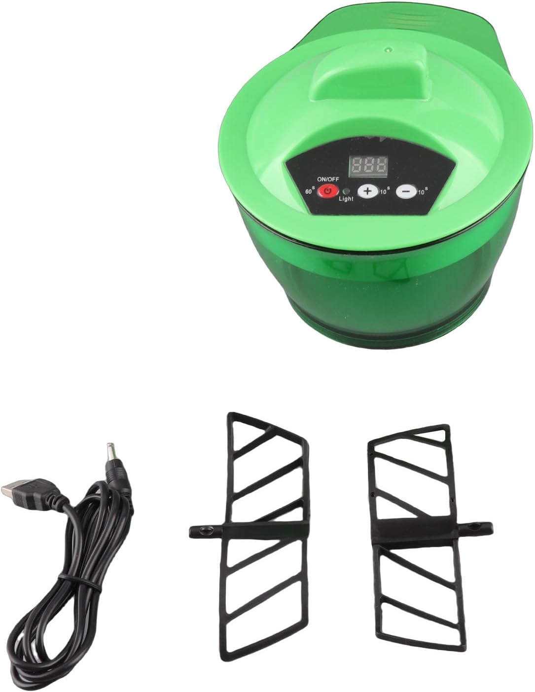 Electric Hair Color Mixer Bowl, Automatic Hair Dye Blender with LCD Timer – USB Rechargeable Hair Colour Mixer for Salon & Home Use (Green)