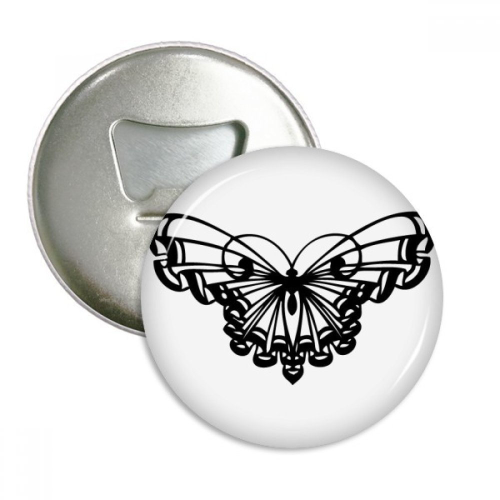 Ouvre-bouteille aimants pour réfrigérateur avec motif papillon et aile ondulée