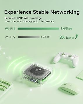 KAMRUI Mini PC, E3B 32GB RAM 512GB SSD Mini Gaming Computers AMD Ryzen 5 7430U Micro Desktop Computer (Max 4.3GHz,6C/12T, Beat 5650U), Small PC Support WiFi 6, BT5.2, Triple Display for Office Home