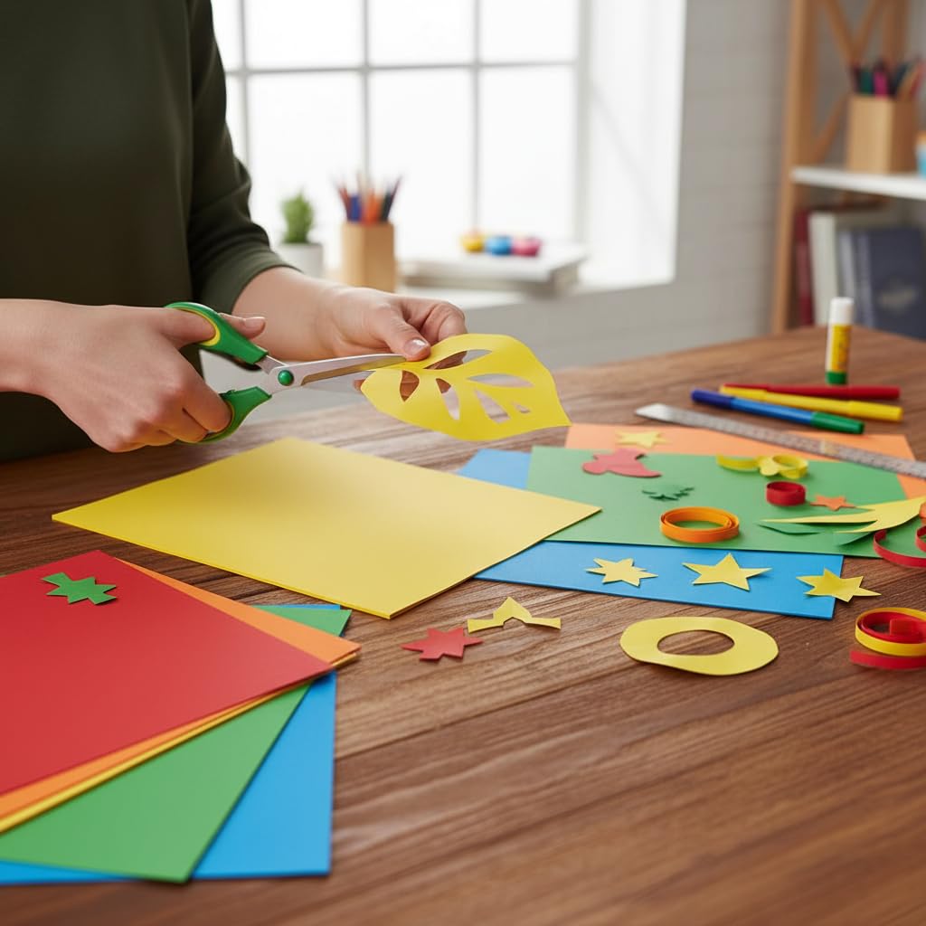 Hawksbill Card + Craft Lot de 100 feuilles de papier cartonné A4 160 g/m² Couleurs arc-en-ciel assorties pour les activités artistiques et artisanales des enfants