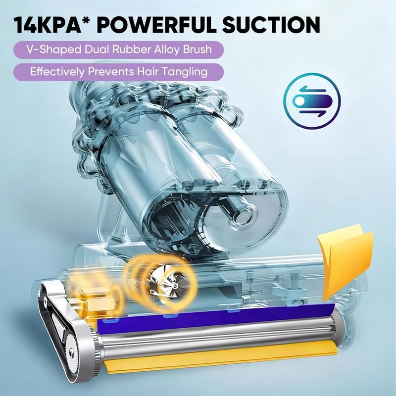 Miniatura 4 de Saker Potente aspiradora de cama UV aspiradora de colchón con aire caliente  Potencia de succión de 14 kPa con filtración HEPA - Golpeado de alta