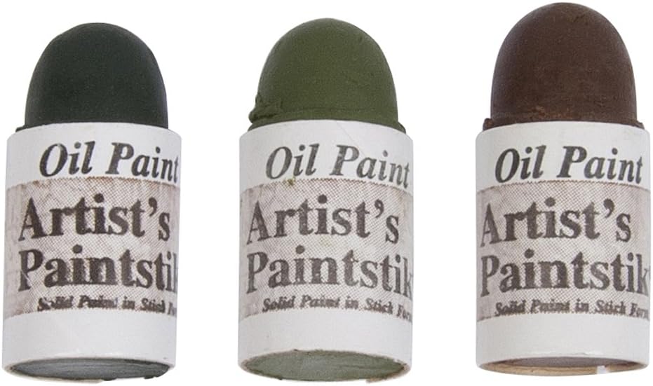 Jack Richeson Shiva Oil Paintstik, Earthtone Colors, Set of 3