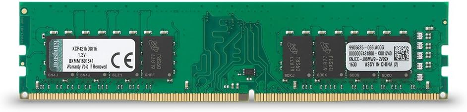 Kingston 8GB 2Rx8 PC3-12800 DDR3 1600MHz 1.5V Dimm Non-Ecc Bureau Mémoire RAM 8G