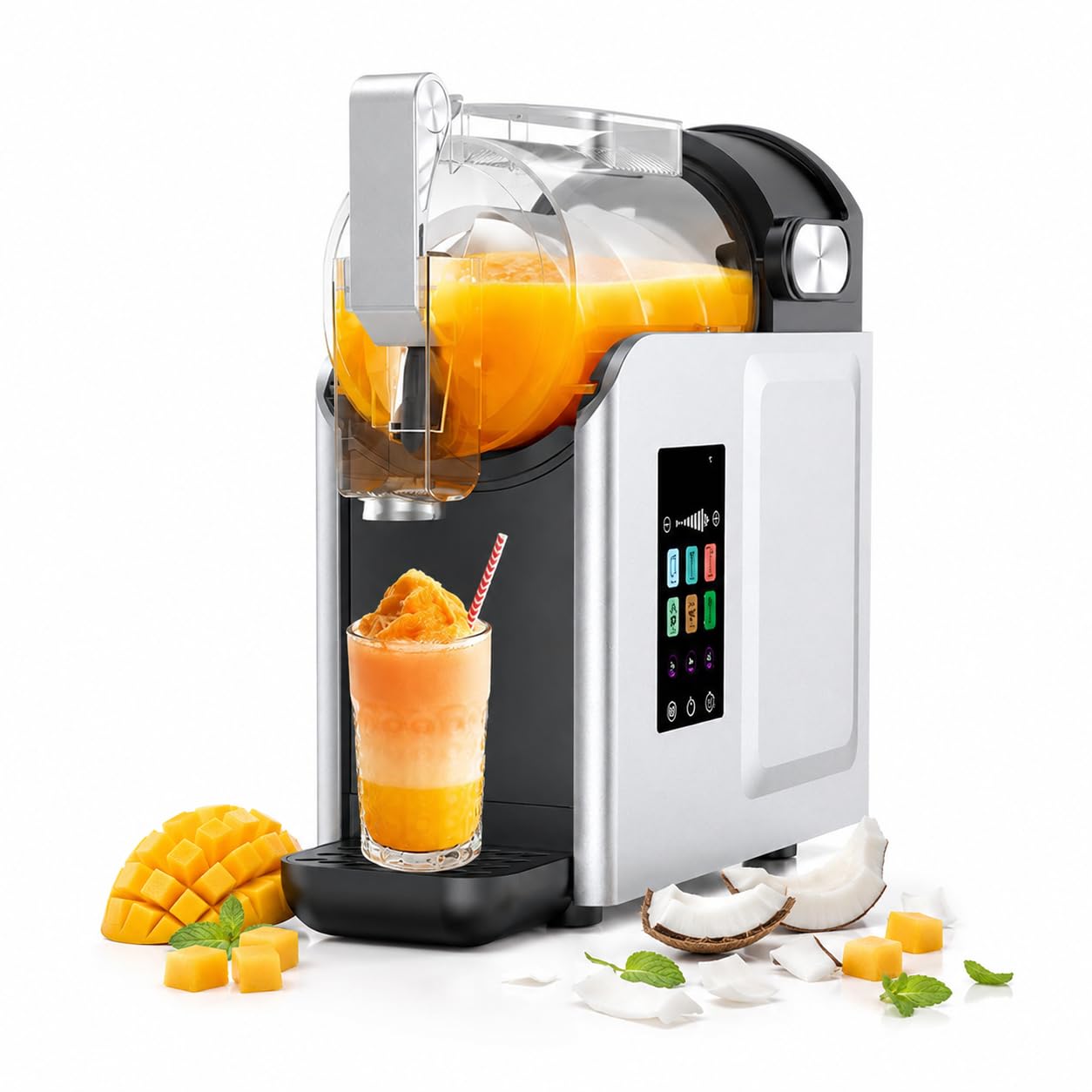 Slushie Maker Machine, 2L Countertop Beverage Maker for Café Drinks