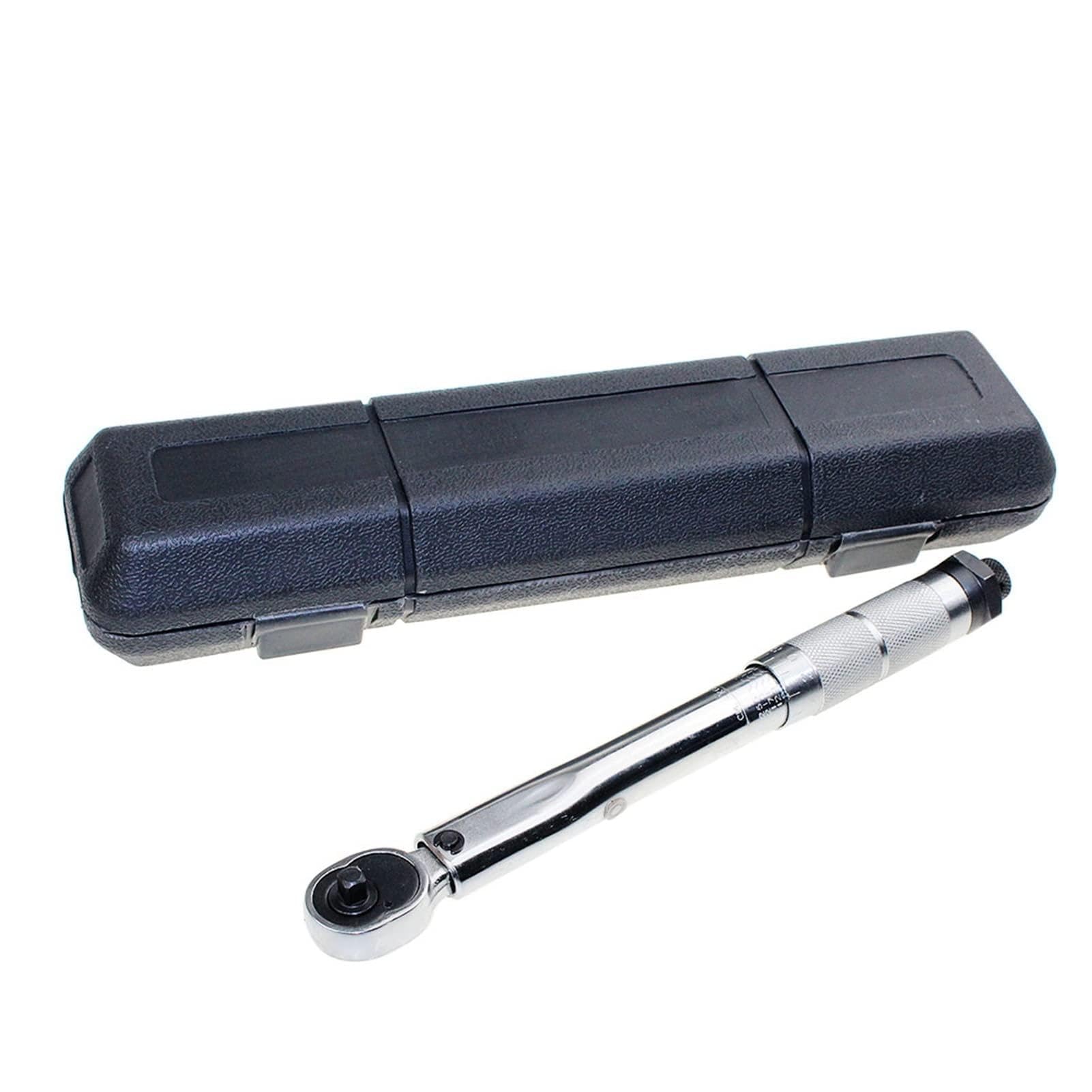 MMHHHG Torque Adapter, 1Piece Preset Torque Wrench 1/4" 3/8" Square Drive 5-25/19-110N.m Two-Way Precise Ratchet Wrench(5-25Nm)