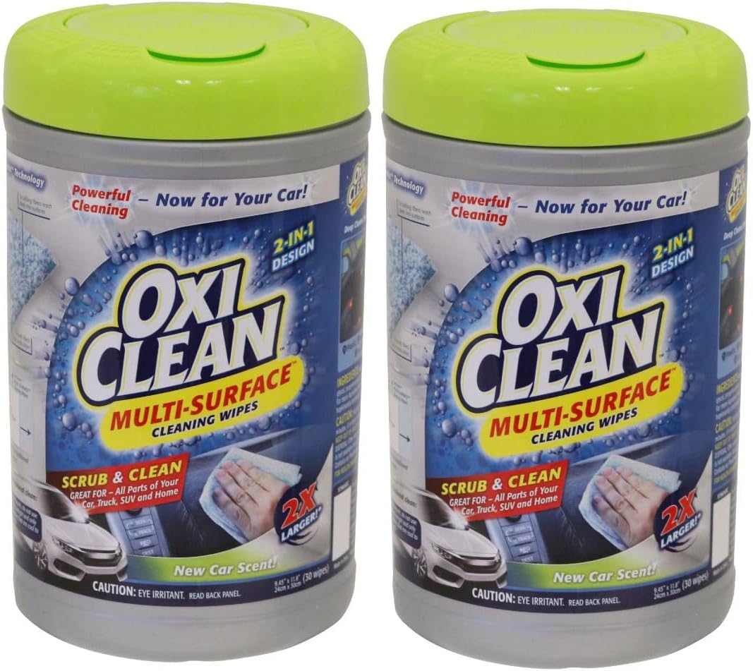 Amazon.co.jp OXI CLEAN 多目的ウェットシート オキシクリーン 24㎝×30㎝ /30枚入り 2PKセット ドラッグストア