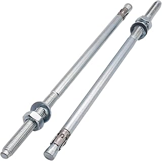 SKIR'CO (10 Stück) Verzinkte Keilanker M10 x 250 mm Metalldübel Ankerbolzen Mauerwerk Anker Betonanker