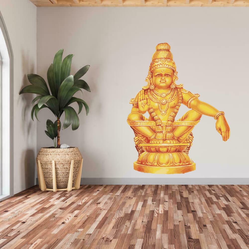Wallzone Ayyappan Medium Vinyl Wallsticker for Home Decoration (33 cm x 42 cm)-image-6