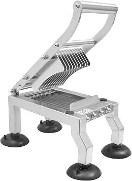 Manual Vegetable and Fruit Chopper, Stainless Steel Food Vegetable Slicer, Kitchen Multi-Functional Slicing Tool with 4 Suction Cups, Onion and Potato Cutter