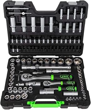 JBM 108 Piece Tool Case with Satin Hex Keys